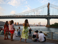  A view on Manhattan Bridge in New York City, United States of America on July 7th, 2024.  (