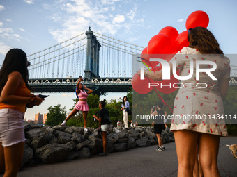  A view on Manhattan Bridge in New York City, United States of America on July 7th, 2024.  (