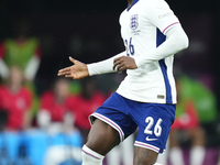 Kobbie Mainoo central midfield of England and Manchester United  during the UEFA EURO 2024 semi-final match between Netherlands and England...