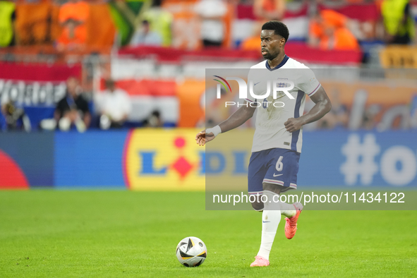 Marc Guehi centre-back of England and Crystal Palace during the UEFA EURO 2024 semi-final match between Netherlands and England at Football...