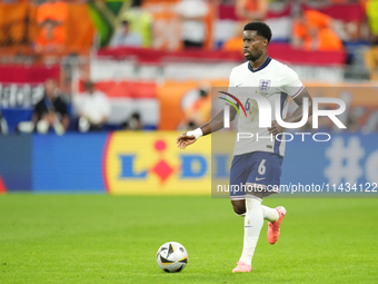 Marc Guehi centre-back of England and Crystal Palace during the UEFA EURO 2024 semi-final match between Netherlands and England at Football...