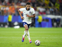 Jude Bellingham attacking midfield of England and Real Madrid during the UEFA EURO 2024 semi-final match between Netherlands and England at...