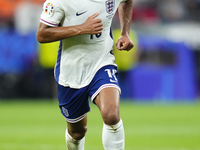 Jude Bellingham attacking midfield of England and Real Madrid during the UEFA EURO 2024 semi-final match between Netherlands and England at...