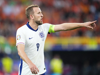 Harry Kane centre-forward of England and Bayern Munich during the UEFA EURO 2024 semi-final match between Netherlands and England at Footbal...