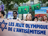 A group is clashing with pro-Israel demonstrators in Republic Square, in City, Country, on Thursday, July 25. The police are trying to keep...