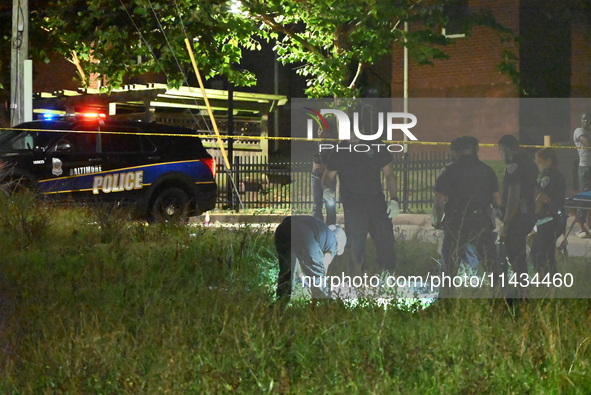 A 42-year-old male is being shot and killed in Baltimore, Maryland, United States, on July 25, 2024. On Thursday evening at around 9:07 p.m....