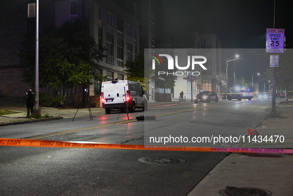 A 42-year-old male is being shot and killed in Baltimore, Maryland, United States, on July 25, 2024. On Thursday evening at around 9:07 p.m....