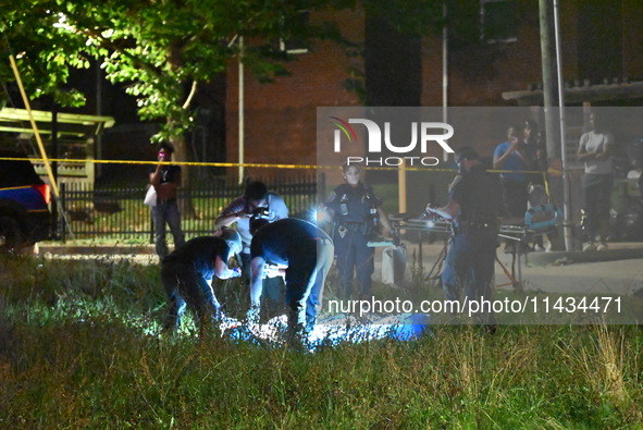 A 42-year-old male is being shot and killed in Baltimore, Maryland, United States, on July 25, 2024. On Thursday evening at around 9:07 p.m....