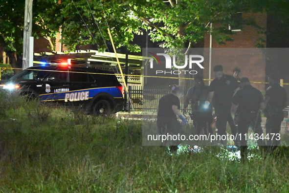 A 42-year-old male is being shot and killed in Baltimore, Maryland, United States, on July 25, 2024. On Thursday evening at around 9:07 p.m....