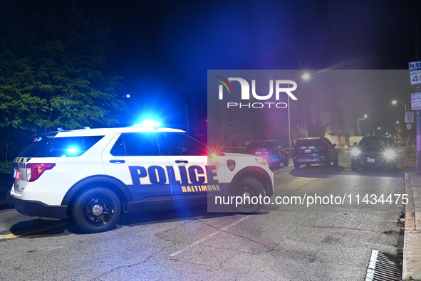 A 42-year-old male is being shot and killed in Baltimore, Maryland, United States, on July 25, 2024. On Thursday evening at around 9:07 p.m....