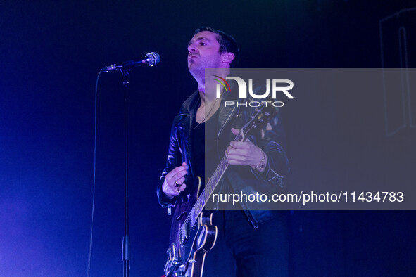 Miles Kane is performing at Santeria Toscana 31 in Milan, Italy, on April 10, 2024. 