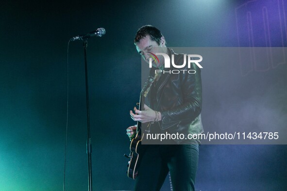 Miles Kane is performing at Santeria Toscana 31 in Milan, Italy, on April 10, 2024. 