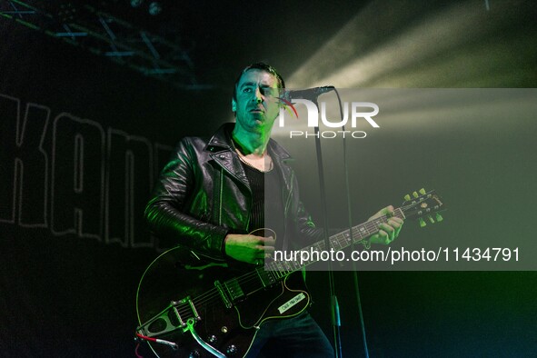 Miles Kane is performing at Santeria Toscana 31 in Milan, Italy, on April 10, 2024. 