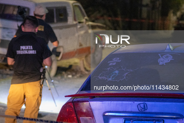 A man is being shot and killed inside a vehicle in Ciudad Juarez, Chihuahua, Mexico, around midnight, when the victim is driving on Del Tars...