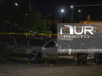 A man is being shot and killed inside a vehicle in Ciudad Juarez, Chihuahua, Mexico, around midnight, when the victim is driving on Del Tars...