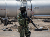 Members of the National Guard and the Army are arresting a man allegedly involved in gasoline trafficking in Ciudad Juarez, Chihuahua. A day...