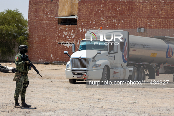 Members of the National Guard and the Army are arresting a man allegedly involved in gasoline trafficking in Ciudad Juarez, Chihuahua. A day...