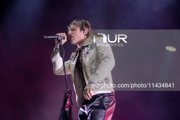 Irama Performed On The Stage Of The Piazzola Live Festival With His Tour Irama Live 2024, in Piazzola sul Brenta(PD), Italy, on July 25, 202...