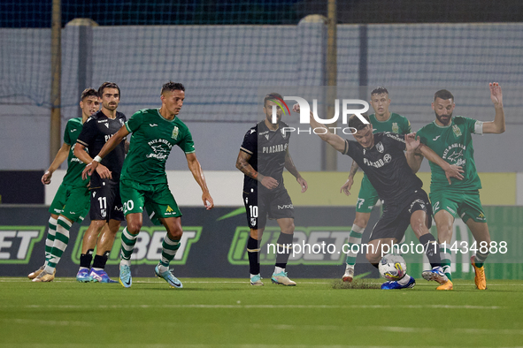 Tomas Handel of Vitoria SC is controlling the ball during the UEFA Europa Conference League, Second Qualifying Round, 1st Leg soccer match b...