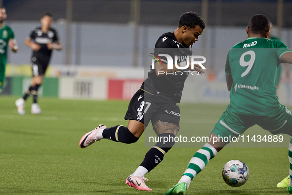 Kaio Cesar of Vitoria SC is in action during the UEFA Europa Conference League, Second Qualifying Round, 1st Leg soccer match between Floria...