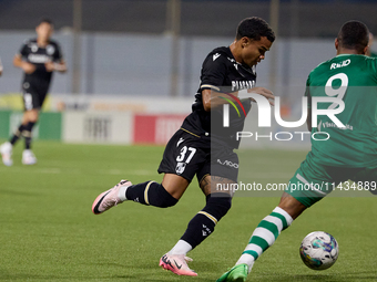 Kaio Cesar of Vitoria SC is in action during the UEFA Europa Conference League, Second Qualifying Round, 1st Leg soccer match between Floria...