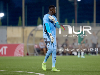 Bruno Varela, goalkeeper and captain of Vitoria SC, is playing during the UEFA Europa Conference League, Second Qualifying Round, 1st Leg so...