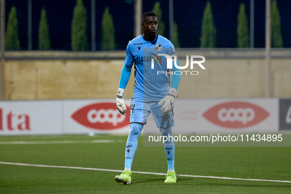 Bruno Varela, goalkeeper and captain of Vitoria SC, is playing during the UEFA Europa Conference League, Second Qualifying Round, 1st Leg so...