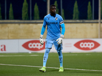 Bruno Varela, goalkeeper and captain of Vitoria SC, is playing during the UEFA Europa Conference League, Second Qualifying Round, 1st Leg so...