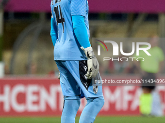 Bruno Varela, goalkeeper and captain of Vitoria SC, is playing during the UEFA Europa Conference League, Second Qualifying Round, 1st Leg so...