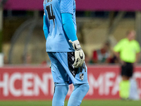 Bruno Varela, goalkeeper and captain of Vitoria SC, is playing during the UEFA Europa Conference League, Second Qualifying Round, 1st Leg so...