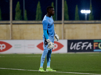 Bruno Varela, goalkeeper and captain of Vitoria SC, is playing during the UEFA Europa Conference League, Second Qualifying Round, 1st Leg so...