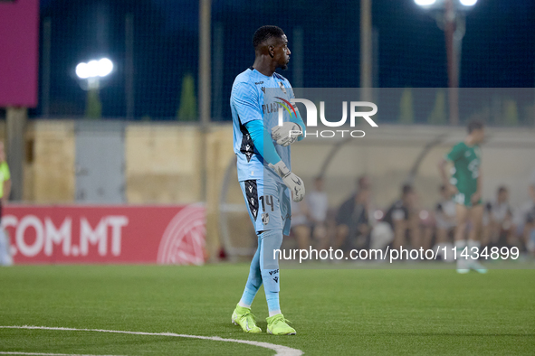 Bruno Varela, goalkeeper and captain of Vitoria SC, is playing during the UEFA Europa Conference League, Second Qualifying Round, 1st Leg so...