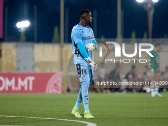 Bruno Varela, goalkeeper and captain of Vitoria SC, is playing during the UEFA Europa Conference League, Second Qualifying Round, 1st Leg so...