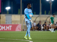 Bruno Varela, goalkeeper and captain of Vitoria SC, is playing during the UEFA Europa Conference League, Second Qualifying Round, 1st Leg so...