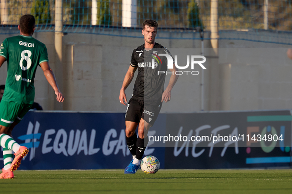 Tomas Handel of Vitoria SC is playing during the UEFA Europa Conference League, Second Qualifying Round, 1st Leg soccer match between Floria...