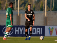 Tomas Handel of Vitoria SC is gesturing during the UEFA Europa Conference League, Second Qualifying Round, 1st Leg soccer match between Flor...