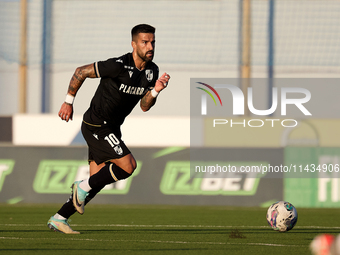 Tiago Silva of Vitoria SC is playing during the UEFA Europa Conference League, Second Qualifying Round, 1st Leg soccer match between Florian...