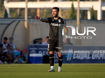 Tiago Silva of Vitoria SC is gesturing during the UEFA Europa Conference League, Second Qualifying Round, 1st Leg soccer match between Flori...