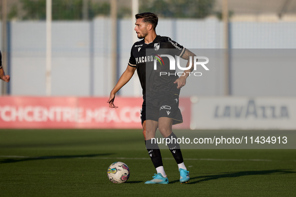 Nuno Santos of Vitoria SC is in action during the UEFA Europa Conference League, Second Qualifying Round, 1st Leg soccer match between Flori...