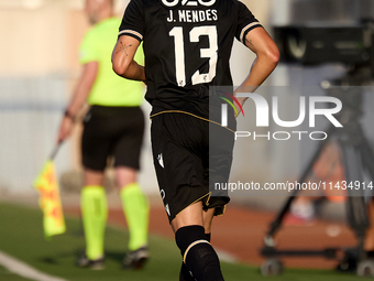 Joao Mendes of Vitoria SC is in action during the UEFA Europa Conference League, Second Qualifying Round, 1st Leg soccer match between Flori...