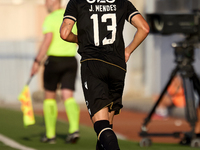 Joao Mendes of Vitoria SC is in action during the UEFA Europa Conference League, Second Qualifying Round, 1st Leg soccer match between Flori...