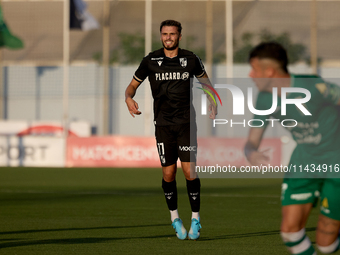 Nuno Santos of Vitoria SC is in action during the UEFA Europa Conference League, Second Qualifying Round, 1st Leg soccer match between Flori...