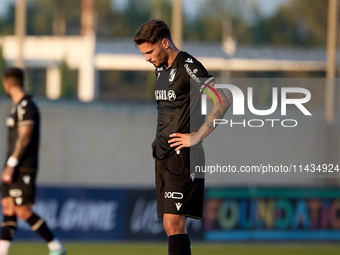 Nuno Santos of Vitoria SC is playing during the UEFA Europa Conference League, Second Qualifying Round, 1st Leg soccer match between Florian...