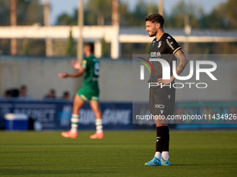 Nuno Santos of Vitoria SC is playing during the UEFA Europa Conference League, Second Qualifying Round, 1st Leg soccer match between Florian...