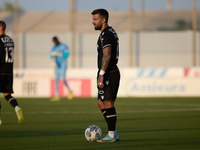 Tiago Silval of Vitoria SC is preparing to take a free-kick during the UEFA Europa Conference League, Second Qualifying Round, 1st Leg socce...