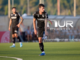 Tomas Handel of Vitoria SC is reacting during the UEFA Europa Conference League, Second Qualifying Round, 1st Leg soccer match between Flori...