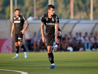 Tomas Handel of Vitoria SC is reacting during the UEFA Europa Conference League, Second Qualifying Round, 1st Leg soccer match between Flori...