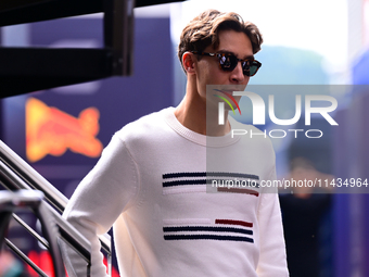 George Russell of Mercedes-AMG Petronas is arriving in the paddock after the race of the Belgian GP, the 14th race of the Formula 1 World Ch...