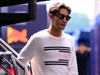 George Russell of Mercedes-AMG Petronas is arriving in the paddock after the race of the Belgian GP, the 14th race of the Formula 1 World Ch...