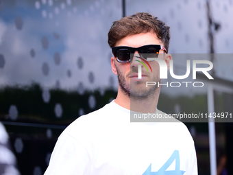 Pierre Gasly of Alpine F1 Team is arriving in the paddock after the race of the Belgian GP, the 14th race of the Formula 1 World Championshi...